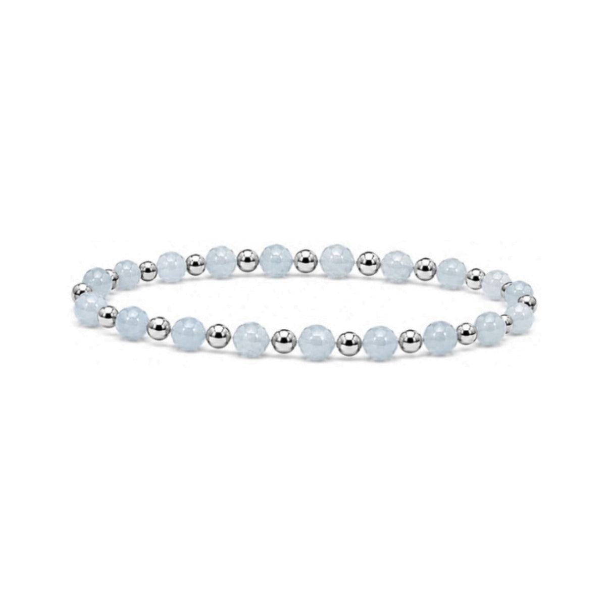Aquamarine One-One Bracelet · Sterling Silver
