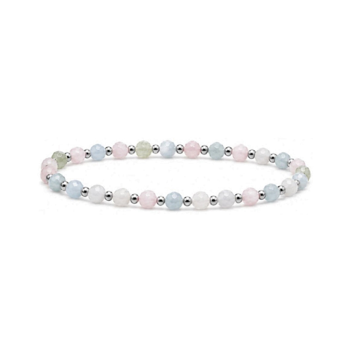 Morganite One-One Bracelet · Sterling Silver