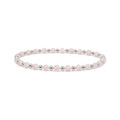 Rose Quartz One-One Bracelet · Sterling Silver