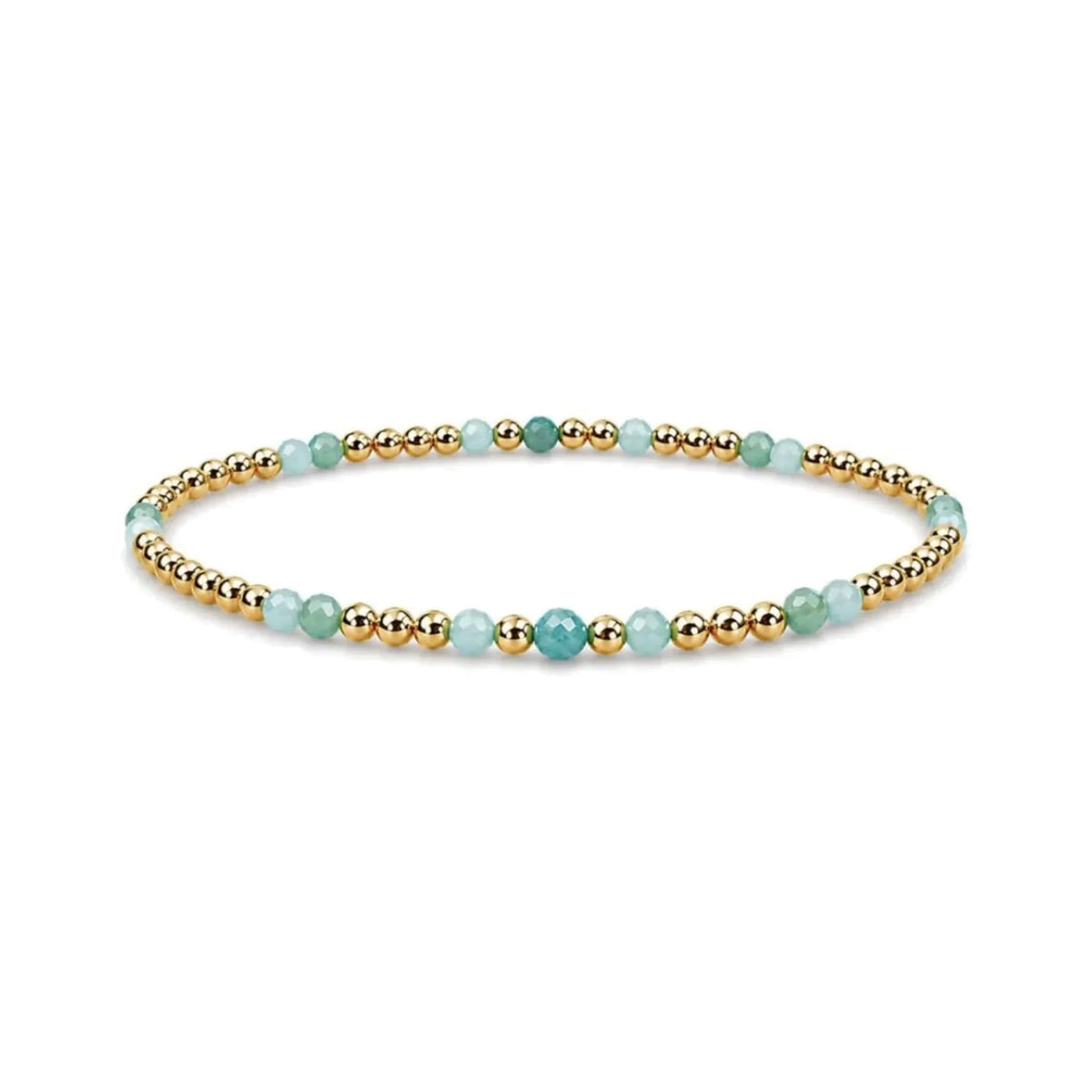 Amazonite Sprinkled Bracelet · 14K Gold Filled
