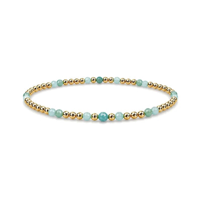 Amazonite Sprinkled Bracelet · 14K Gold Filled