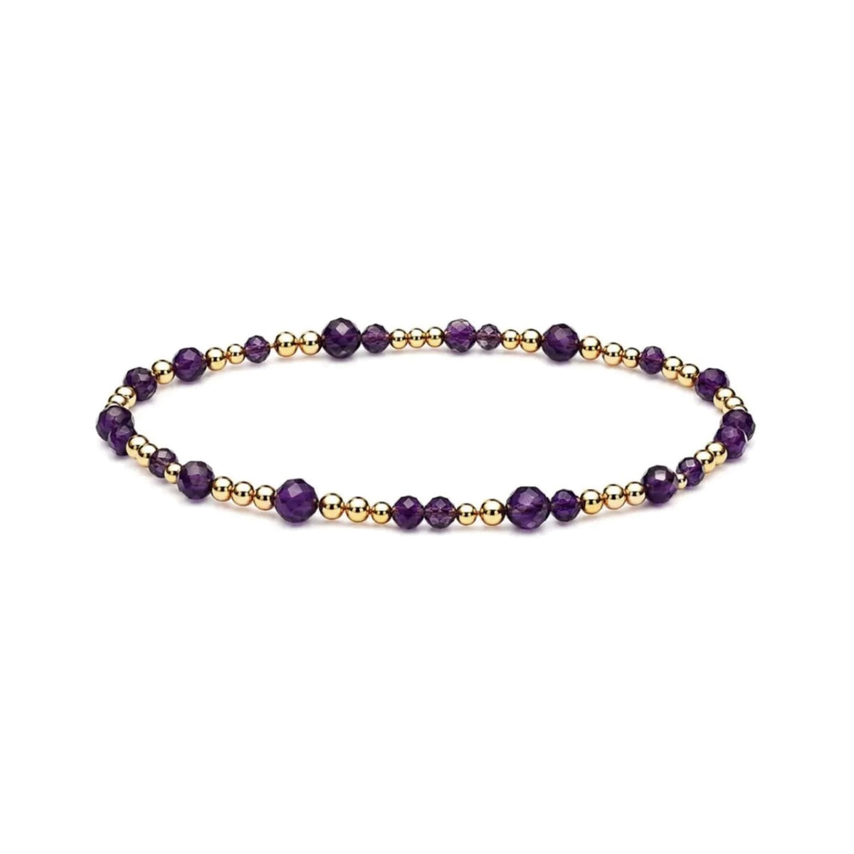 Amethyst Sprinkled Bracelet · 14K Gold Filled