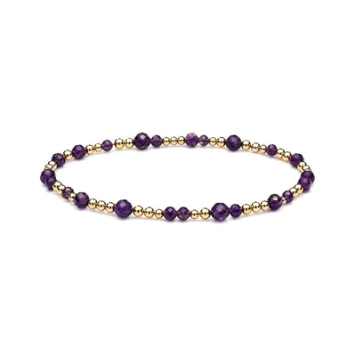 Amethyst Sprinkled Bracelet · 14K Gold Filled