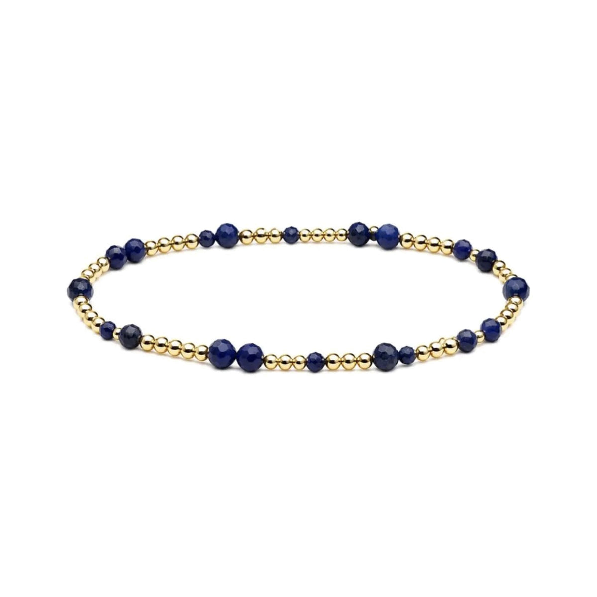 Lapis Lazuli Sprinkled Bracelet · 14K Gold Filled