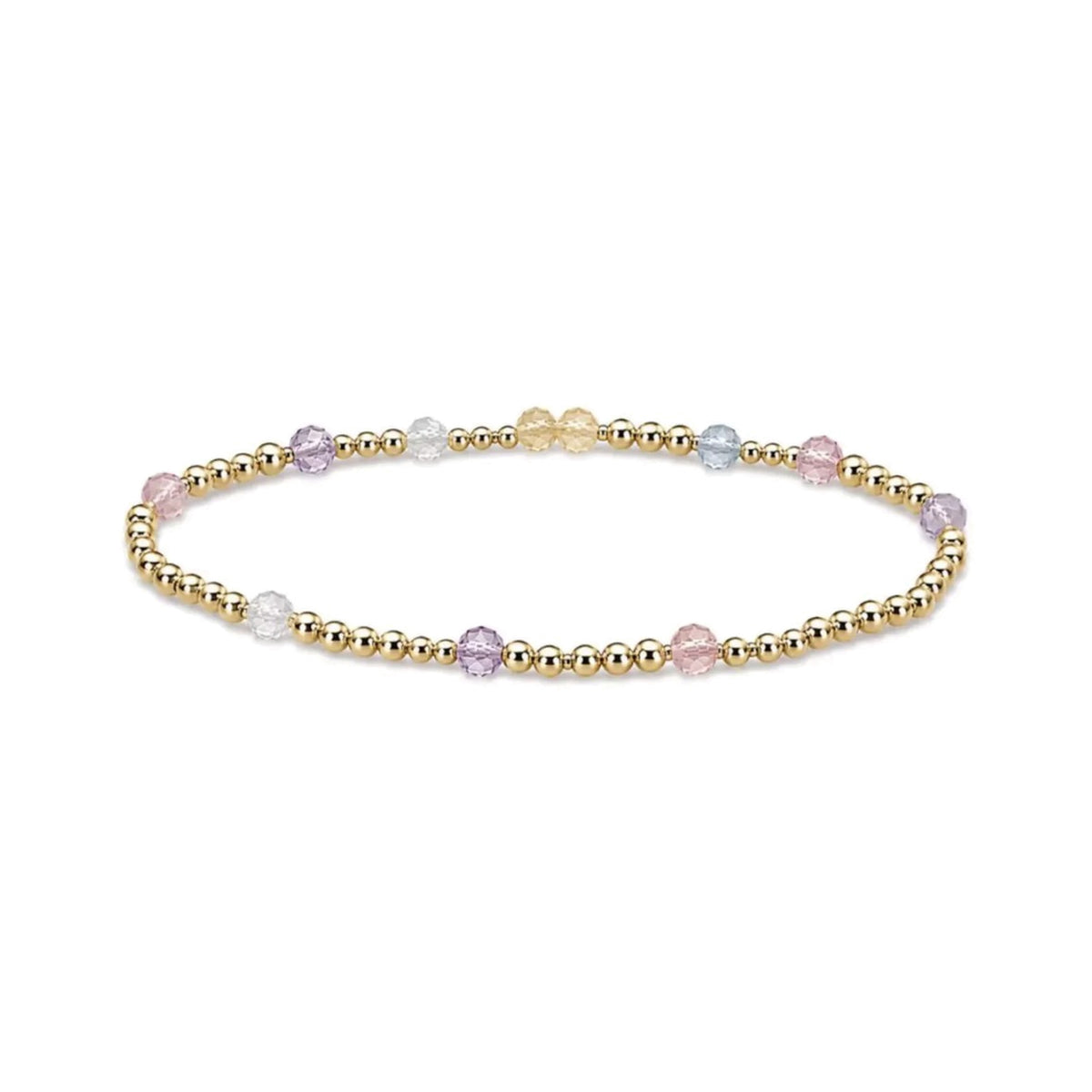 Morganite Sprinkled Bracelet · 14K Gold Filled