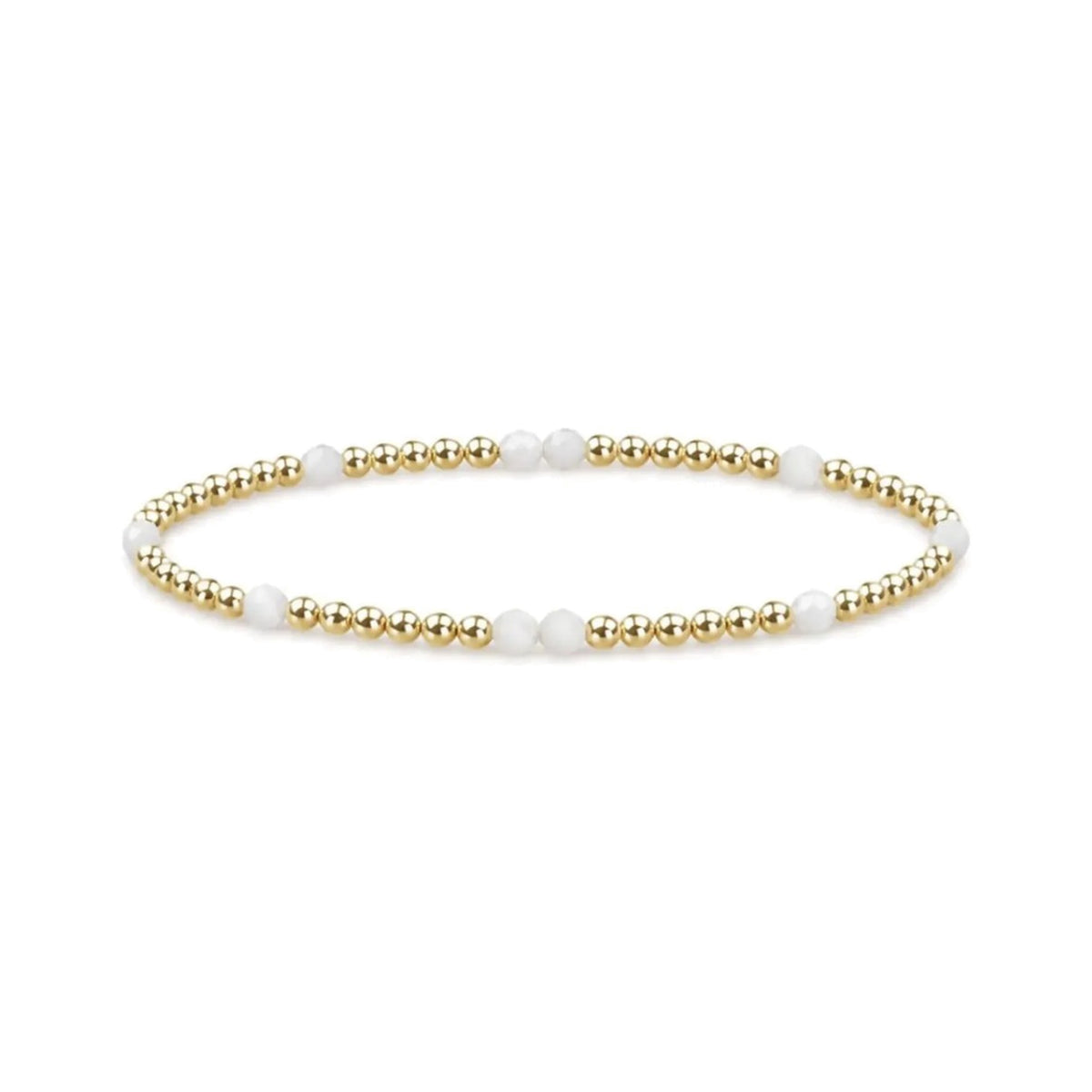 Mother of Pearl Sprinkled Bracelet · 14K Gold Filled