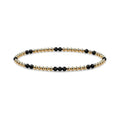 Obsidian Sprinkled Bracelet · 14K Gold Filled