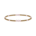 Rose Quartz Sprinkled Bracelet · 14K Gold Filled