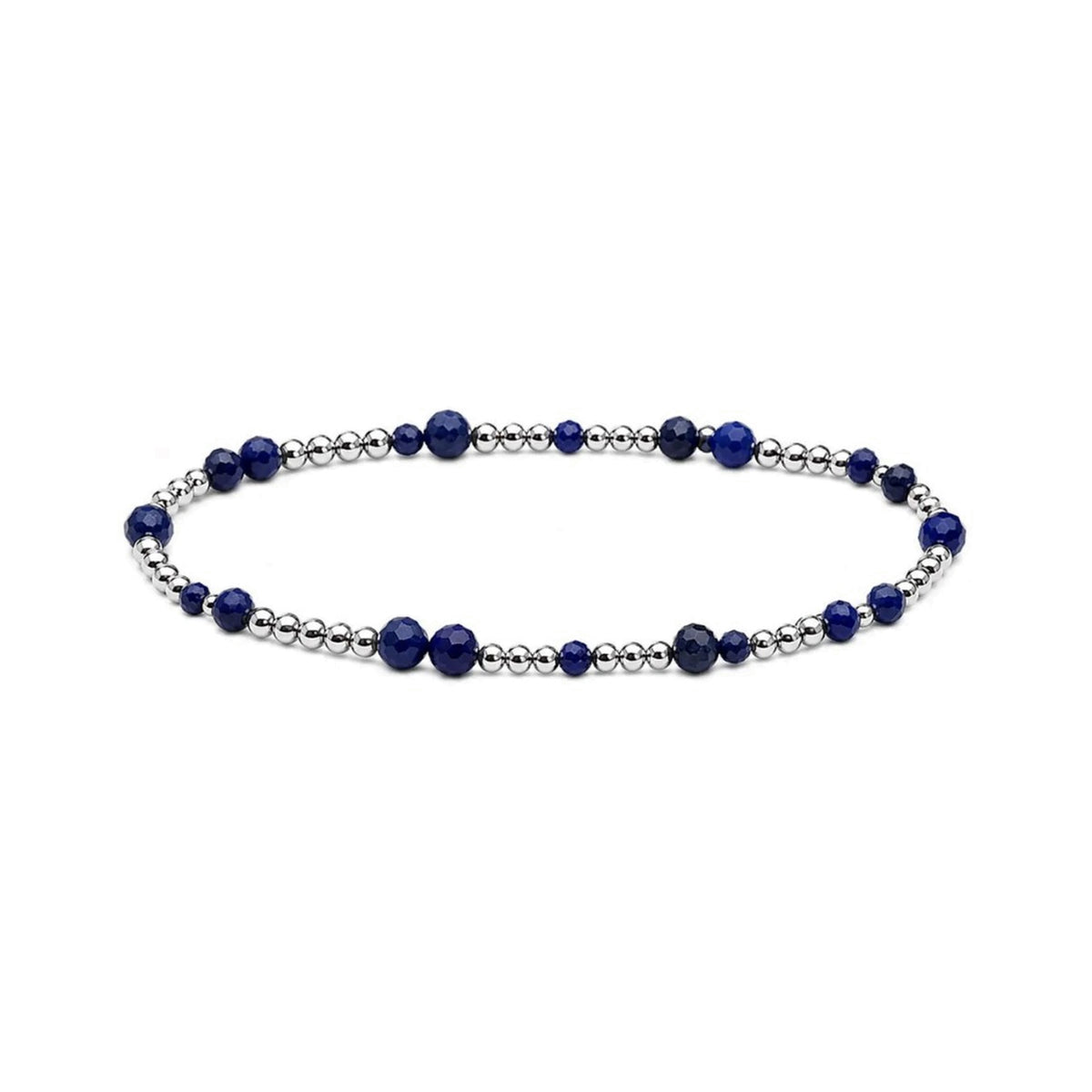 Lapis Lazuli Sprinkled Bracelet · Sterling Silver
