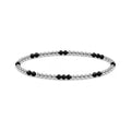 Obsidian Sprinkled Bracelet · Sterling Silver