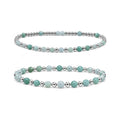 Amazonite Bracelet Set of 2 · Sterling Silver