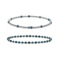 Apatite Bracelet Set of 2 · Sterling Silver