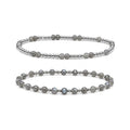 Labradorite Bracelet Set of 2 · Sterling Silver