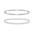 Opalite Bracelet Set of 2 · Sterling Silver